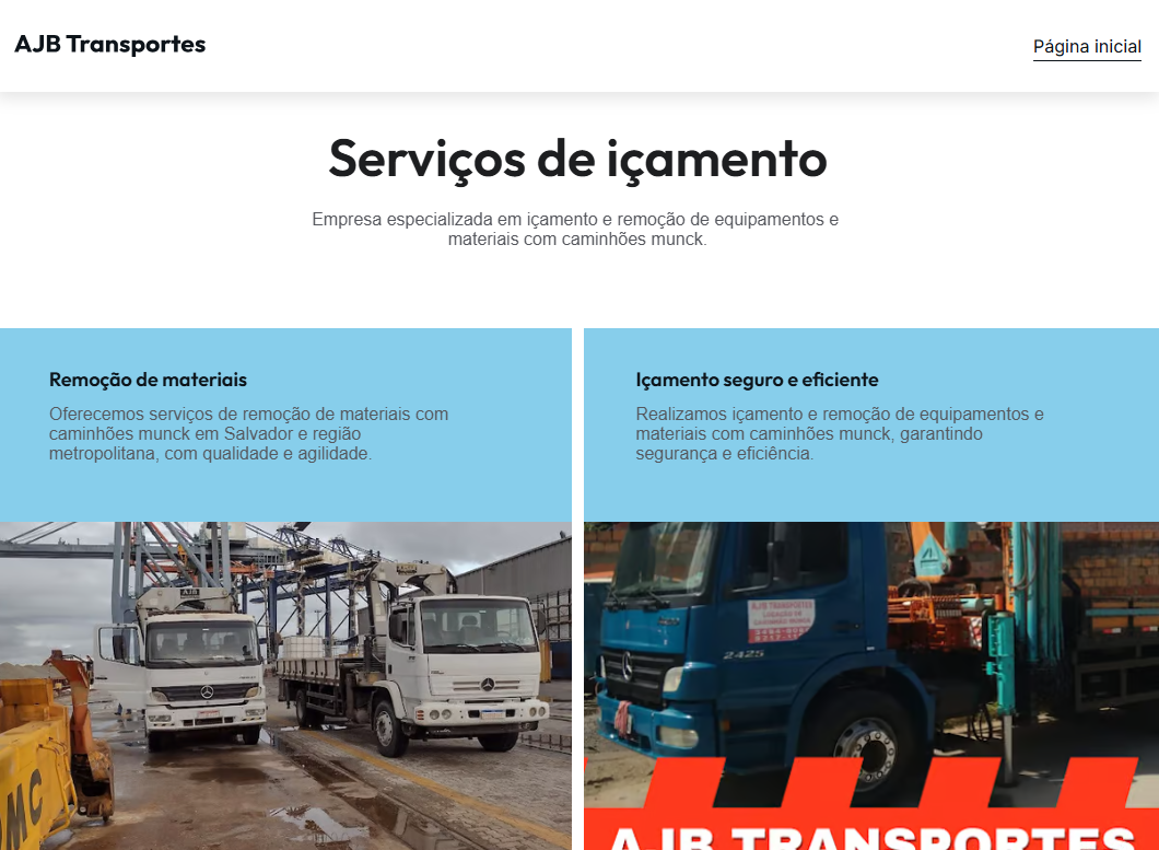 AJB Transportes - Empresa de transporte e logística